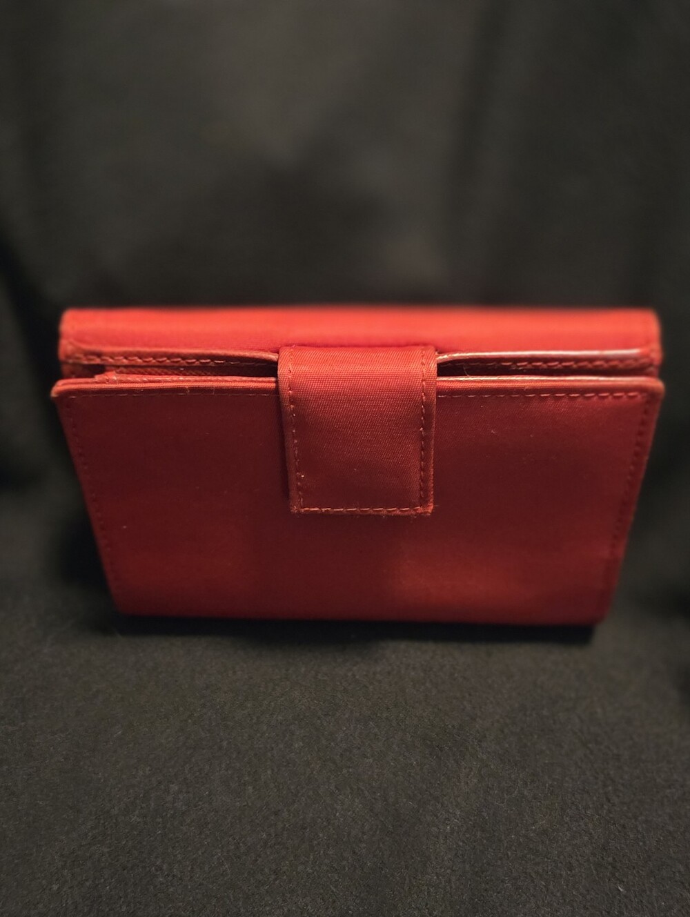 Prada Red Triangular Logo Compact Wallet - Picture 12 of 15